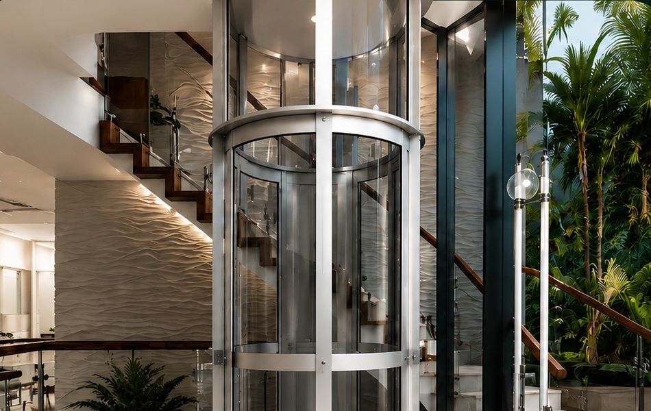 Elevac 200 integrado à escada